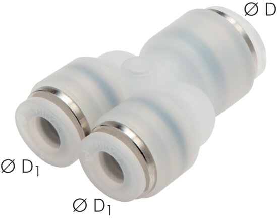 Voorbeeldig Afbeelding: Y-steekverbinding, PVDF