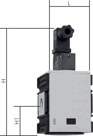 Voorbeeldig Afbeelding: 3/2-weg magneetventiel (Futura reeks 1)