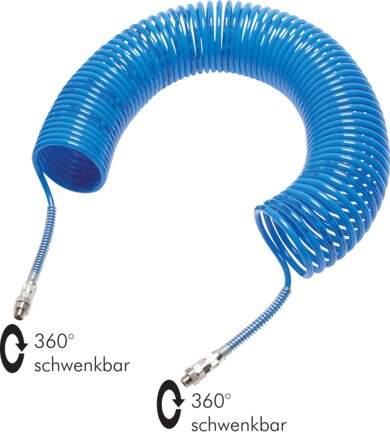 Voorbeeldig Afbeelding: Polyamide-spiraalslang (axiale uitgang)