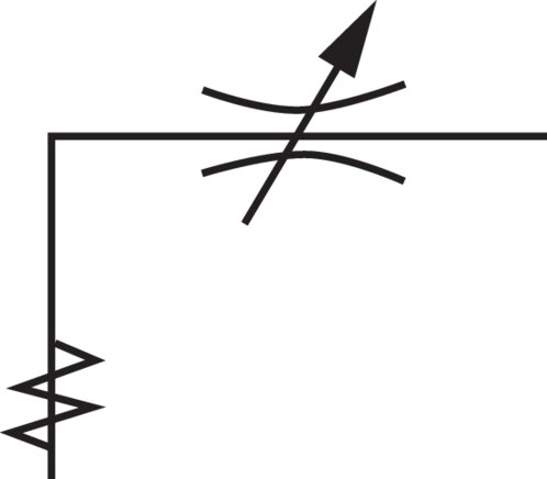 Schakelsymbool: Smoorklep (toe- en afvoerluchtregelend - C)